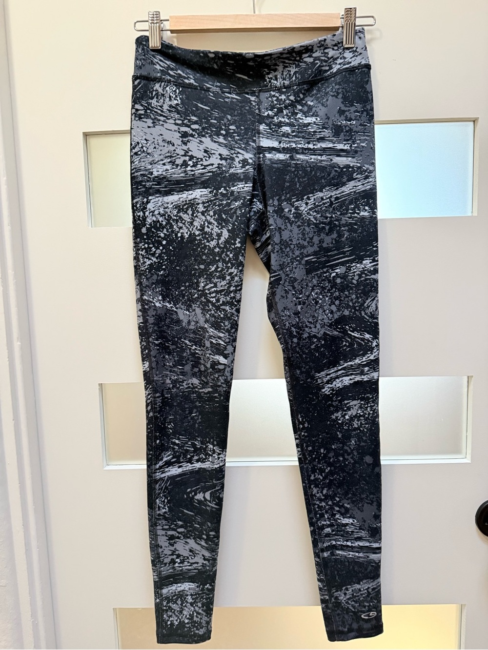 Champion Black & Gray Marbled Leggings Size S